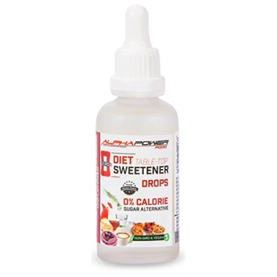 Image de ALPHAPOWER FOOD, Édulcorant liquide, sucralose pure I gouttes 1x50ml sans calories substitut de sucre, Diet Sweetener
