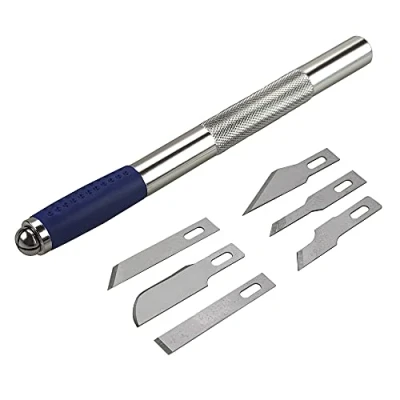 Image de Netuno 1 scalpel + 6 lames de rechange Cutter pour bricolage, scalpel, loisirs, sculpture, couteau d&#039;art, le modélisme, les loisirs créatifs