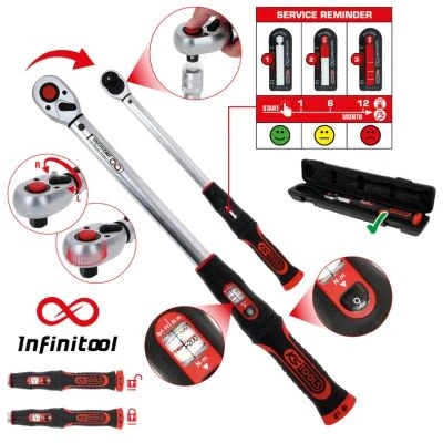Image de KS Tools 516.9042 Infinitool Clé dynamométrique à cliquet 1/2&quot; 20 200 Nm
