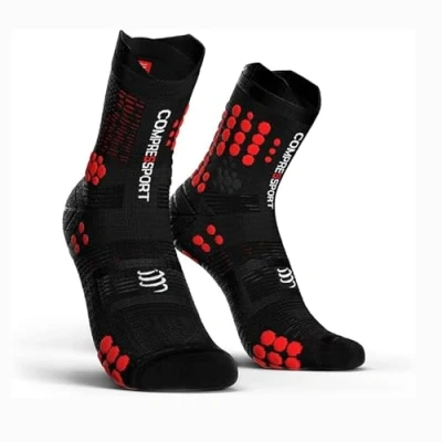 Image de COMPRESSPORT Homme Prsv3 Trail Pro Racing Socks V3.0, Noir Rouge, 39 41 EU