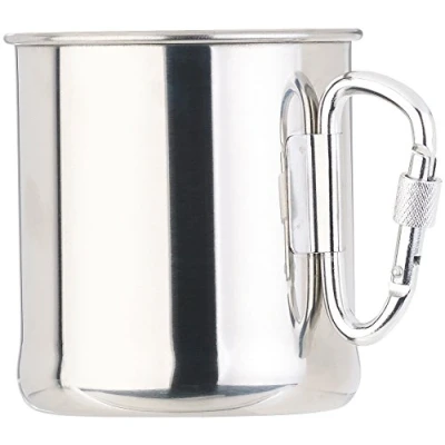 Image de Semptec Tasse en Acier Inoxydable avec Mousqueton 250 ML