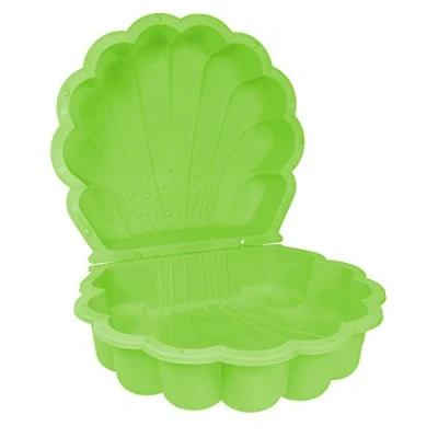 Image de Ondis24 Lot de 2 bacs à sable en plastique avec couvercle 87 cm Vert pomme