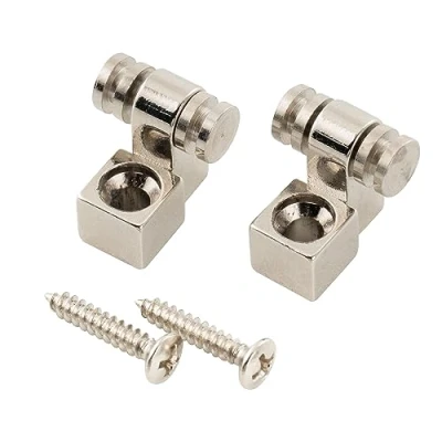 Image de Musiclily Pro Guide Cordes à Rouleaux en Acier Roller String Trees pour Guitare électrique Style Strat Tele, Nickel (Lot de 2)