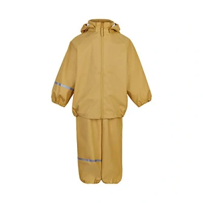 Image de Celavi Set de Rainwear Basic Recycle PU Ensemble vêtements Pluie, Rotin, 100 Mixte Enfant
