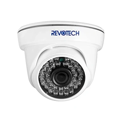 Image de Revotech Caméra IP de Sécurité Intérieure, HD 3MP Dôme Vision Nocturne IR Objectif 3,6 mm P2P Vidéo CCTV H.265/H.264 (I3012 Blanc)