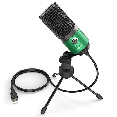 Image de FIFINE USB Microphone d&#039;enregistrement de Studio, Micro à Condensateur pour PC, PS4, Mac, Windows