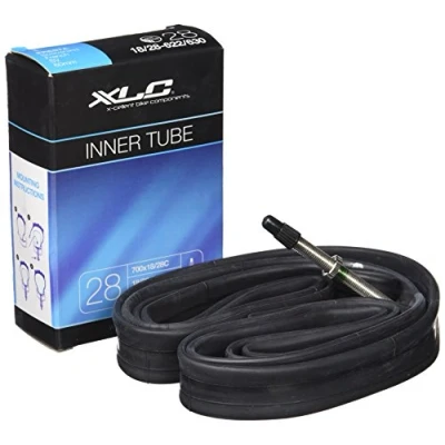 Image de XLC Fahrradschlauch 700x18/28c Poignée de vélo Ergonomic Gr s30 130 mm Noir Mixte Adulte, 700 x 18/28C 18/28 622/630 SV 60