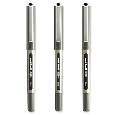 Image de uni ball LOT DE 3 STYLOS ROLLERS NOIR