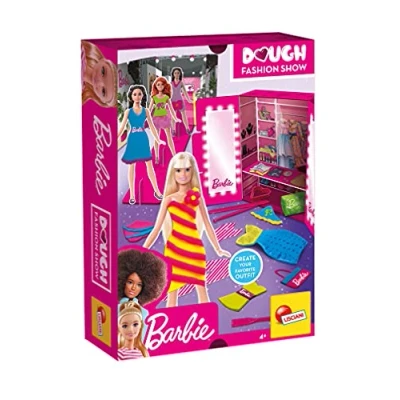 Image de Lisciani Barbie Défilé de mode Kit Créatif avec Pâte à Modeler Tenues Créer Loisir Pour Filles partir 4 ans