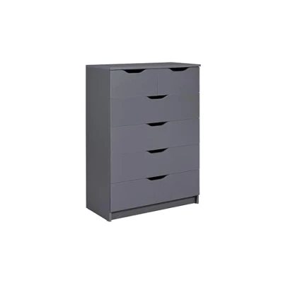 Image de Commode Silenzia 2 petits tiroirs, 4 grands tiroirs Blanc