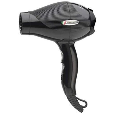 Image de GAMMAPIU&#039; Sèche Cheveux Professionnel E T.C Mini, Idéal pour les Voyages, Diffuseur, Concentrateur, Léger et Compact, Materiel Coiffure, Silencieux, Puissant, Séchoir, 2 Vitesses, W 1000 1200