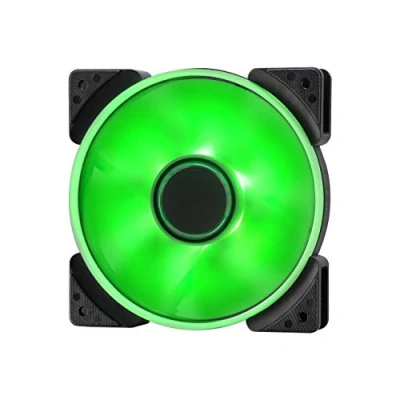 Image de Fractal Design Prisma SL 12 120mm Silent Fan d&#039;ordinateur Six LED Vertes aux Couleurs éclatantes Optimisé pour Un débit d&#039;air élevé LLS Roulements TripWire Technology Vert (Single)