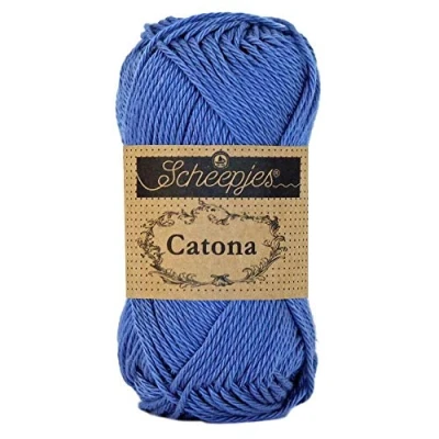 Image de Scheepjes Catona 261 Corsaire Bleu Fil 1x25g