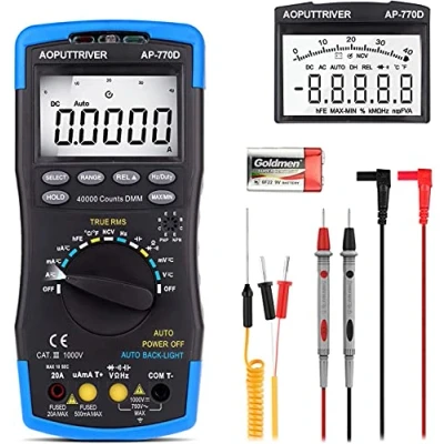 Image de Digital Multimeter Autoranging HP 770D TRMS 40000Counts Tester Voltmeter Ammeter with High Precision for NCV AC/DC Voltage Current Resistance Capacitance Frequency Diodes