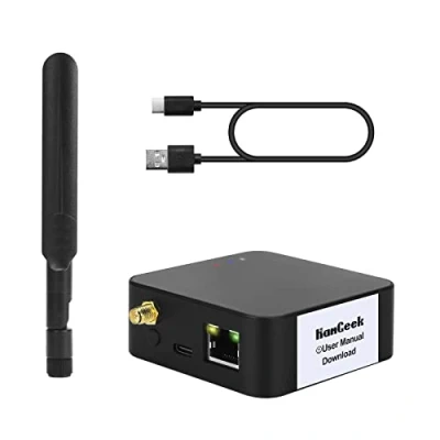 Image de HamGeek ZigBee Plus POE Coordinator Adaptateur de passerelle universel avec câble USB Noir