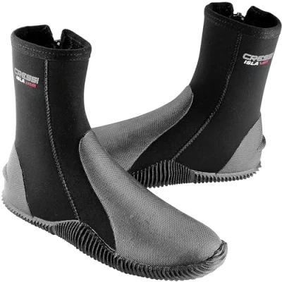 Image de Cressi Isla Boots Bottes de Plongée Unisexes en Néoprène avec Semelles Caoutchouc