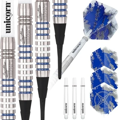 Image de Unicorn Star Gary Anderson Soft Tip Fléchettes Homme, Silver, Size 19G