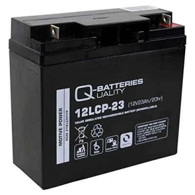 Image de Batterie Qbatteries 12LCP 23 Agm Deep Cycle Battery. Technologie AGM. 12 V A...