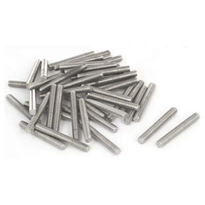 Image de sourcing map Tige Filetée M6x45mm fileté mâle acier inoxydable 304 goujons 20pcs