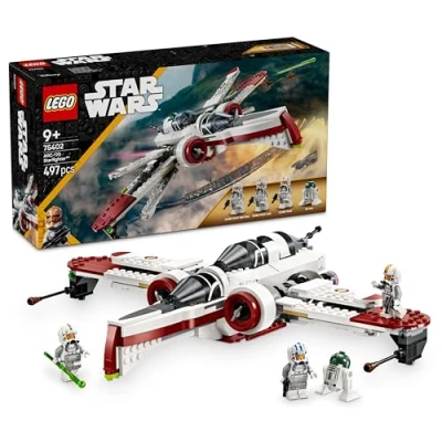 Image de LEGO Star Wars 75402 Le Chasseur ARC 170 4 minifigurines Dont des Pilotes Clones et 1 droïde R4 P44 Idée de Cadeau pour Les Fans La Revanche Sith Jouet Collector garçons dès 9 Ans