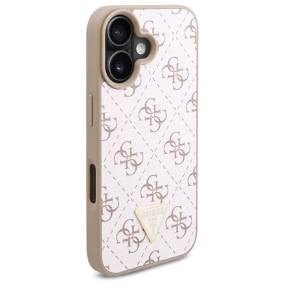 Image de Étui Guess pour iPhone 16 6.1 blanc étui rigide New 4G Triangle Neuf