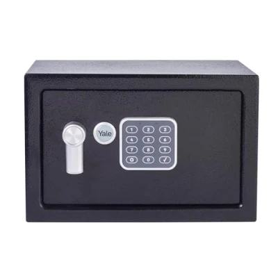 Image de Yale Coffre Fort Électronique Small 8.6L Serrure 100 000 Combinaisons, verrou électronique Code 3 à 8 Chiffres Dimensions 20x31x20cm YSV/200/DB2