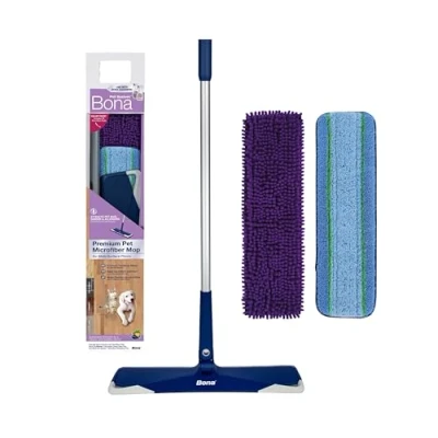Image de Bona Balai avec Pads en Microfibre Premium spécial Animaux nettoyant Élimine Les Poils d&#039;animaux Enlève de Chats et Chiens