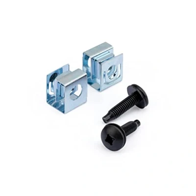 Image de StarTech.com Vis pour Rack Serveur 10 32 Lot de 50 Réseau et Écrous à Clip Armoire ou Boîtier Monté en (CLPSCRW1032)