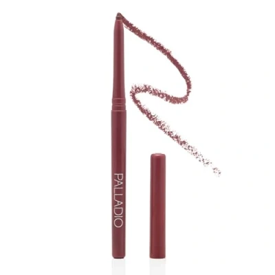 Image de Palladio Crayon à Lèvres Rétractable et Imperméable, Couleur Hautement Pigmentée Crémeuse, Formule Anti Bavures Longue Tenue Sans Besoin de Taille Crayon, Plum