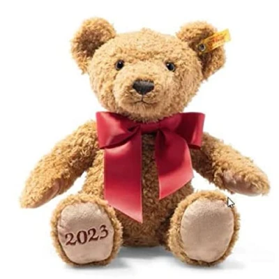 Image de Steiff Ours de l’année Cosy 2023 113901 Brun Clair 34 cm