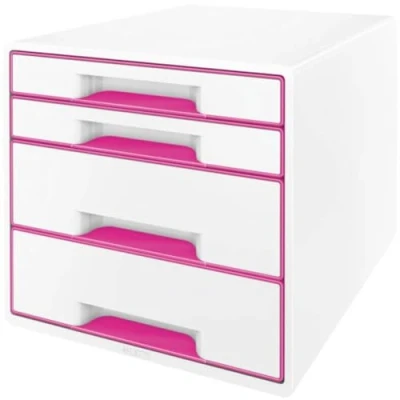 Image de Leitz Wow Bloc de classement 4 Tiroirs Rose
