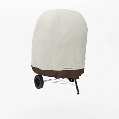 Image de Amazon Basics Housse pour barbecue au charbon Ø67 cm, Blanc