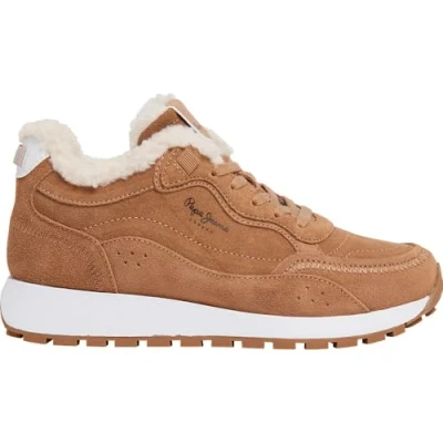 Image de Pepe Jeans DEAN Block Baskets basses, Femme, Taille: 38, Nut brown Suède