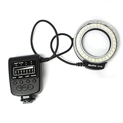 Image de Meike Flash LED pour Lampe Macro FC 100 caméscope avec Appareil Photo Reflex Canon Nikon Pentax Olympus