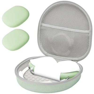 Image de ProCase Étui + 2 Couvre oreillette pour Nouvel AirPods Max en 2020 avec Proche Filet Vert