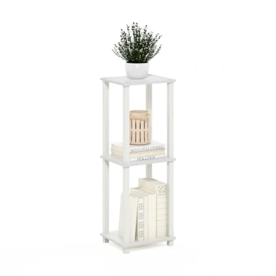 Image de Furinno Simplistic Table d&#039;appoint, Bois d&#039;ingénierie, Blanc/Blanc, Paquet de 2 Petit