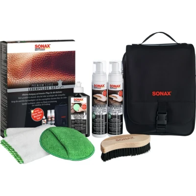 Image de SONAX PremiumClass Leather Care Set 02819410 Produit d&#039;entretien du cuir 750