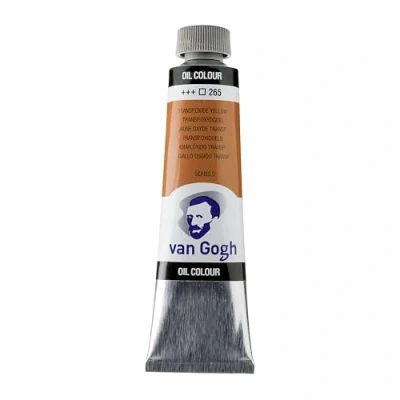 Image de Van Gogh Peinture à l&#039;huile Jaune oxyde transparent Taille unique
