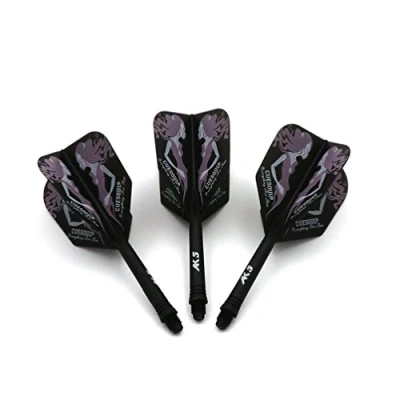 Image de CUESOUL Rost Personnalisé Intégré Dartpfeile Schäfte Arbres Et Fléchettes Vols Moyen, Ensemble De 3 Modèle Beauté (CSAK 5MN7)