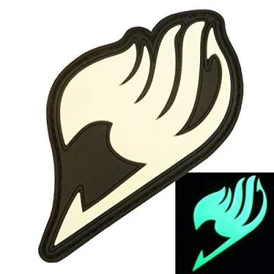 Image de Glow Dark GITD Fairy Tail Japanese Manga Anime PVC Rubber 3D Touch Fastener Patch