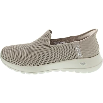 Image de Skechers Performance GO WALK Slipin Chaussures de course, Femme, Taille: 40, Taupe Textile