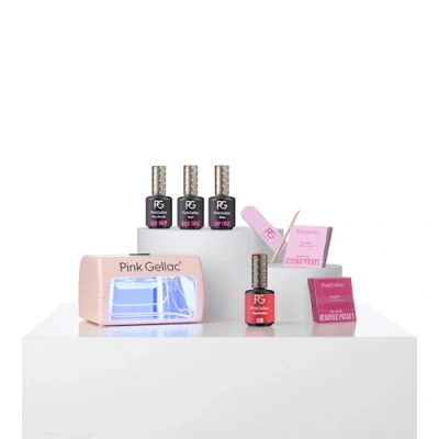 Image de Pink Gellac Kit Vernis Semi Permanent Dashing Glace Complet avec Lampe Noire LED Machine Facile à Utiliser Manicure Fabriqué aux Pays Bas
