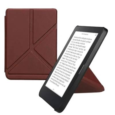 Image de kwmobile Étui Compatible avec Kobo Clara 2E Coque à Rabat magnétique Tablette eReader Similicuir Bordeaux foncé