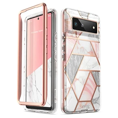Image de i Blason Cosmo Series Coque pour Google Pixel 6 (2021), de Protection Fine et intégrale sans Protecteur d&#039;écran intégré (marbre)