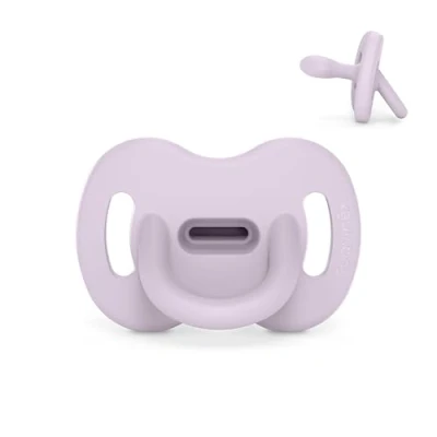 Image de Suavinex, Sucette Tout Silicone, pour Bébé 6/18 Mois, avec Tétine Symétrique SX Pro, Réversible, Super Douce et Souple, Idéal Dormir, Respecte le Développement Buccodentaire, Lavender