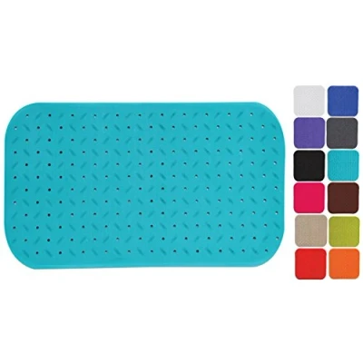Image de MSV Tapis Fond de Baignoire antidérapant Caoutchouc Class 36x65cm Bleu Ciel