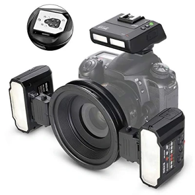 Image de Meike MK MT24S Macro Twin Lite Flash for Sony A9 A7III A7IIK A7RIII A6400 A6300 A6000 A6500 and Other MI Hot Shoe Mount Mirrorless Cameras