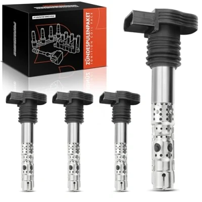 Image de Frankberg 4x Bobines d&#039;allumage Compatibles avec A3 A4 A6 TT Octavia Superb Cordoba Exeo Ibiza III IV Leon Toledo II P.a.s.s.a.t B.o.r.a Golf Polo Remplacer# 06B905115D