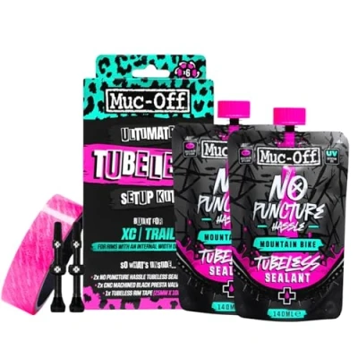 Image de ENVIE de PASSER VOS roues VELO VTT AU Tubeless ? : le kit pour conversion Muc Off contient tout nécessaire dont vous avez besoin convertir une paire en Ready.