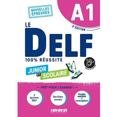 Image de Le DELF A1 Junior et Scolaire 100% Réussite édition 2022 2023 Livre + didierfle.app: Nouvelles Epreuves